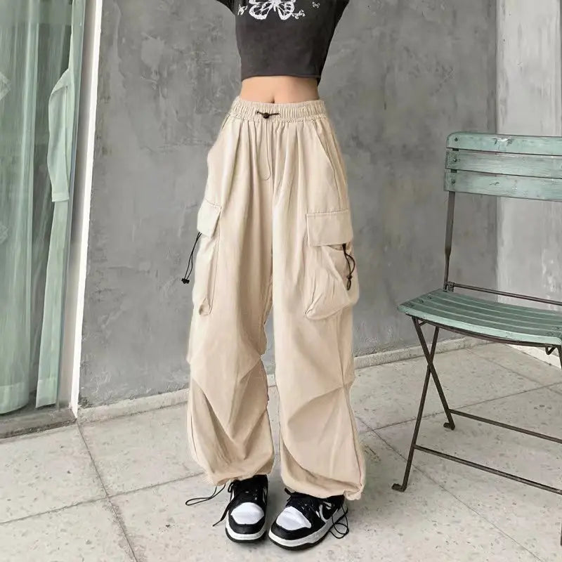 Wide-Leg Cargo Pants