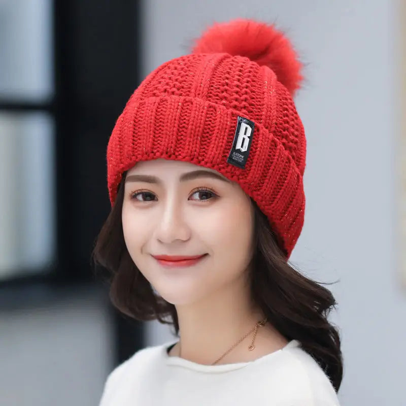 Knit Beanie &amp; Neck Warmer Set