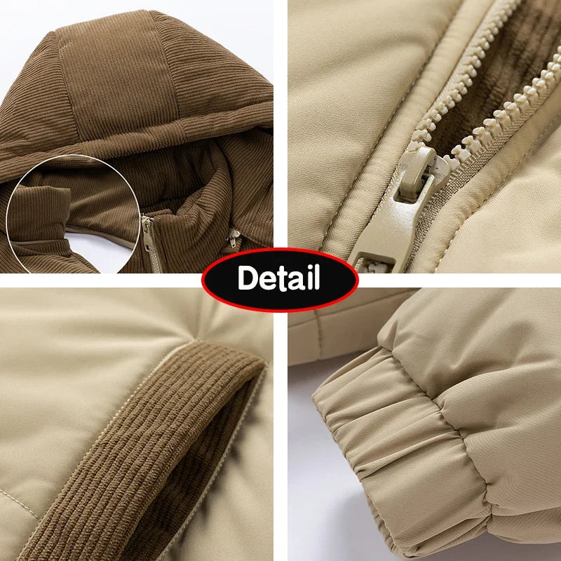 Outwear Casual Fashion Solid Parkas Jacket