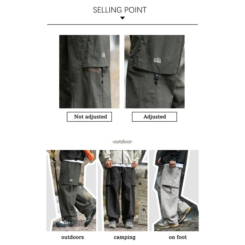 Men’s Outdoor Wide-Leg Hiking Pants