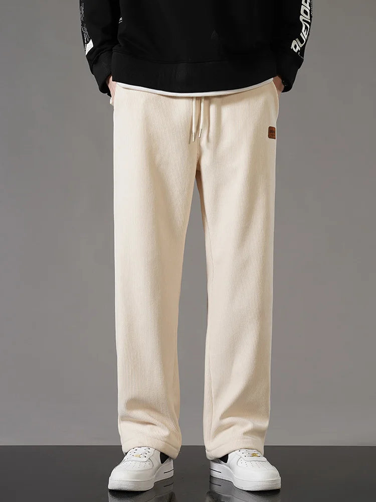 Corduroy Wide-Leg Pants