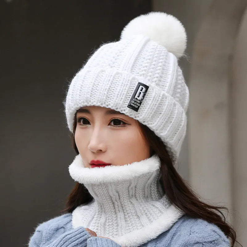 Knit Beanie &amp; Neck Warmer Set