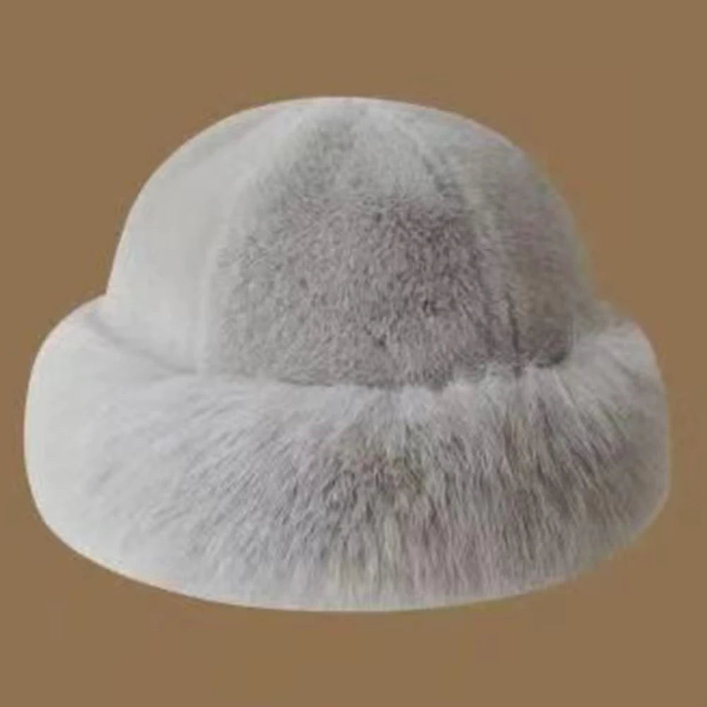 Faux Fur Winter Bucket Hat