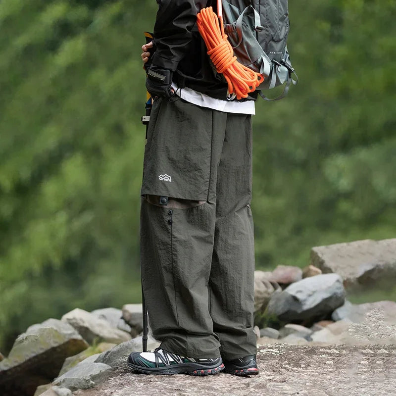 Men’s Outdoor Wide-Leg Hiking Pants