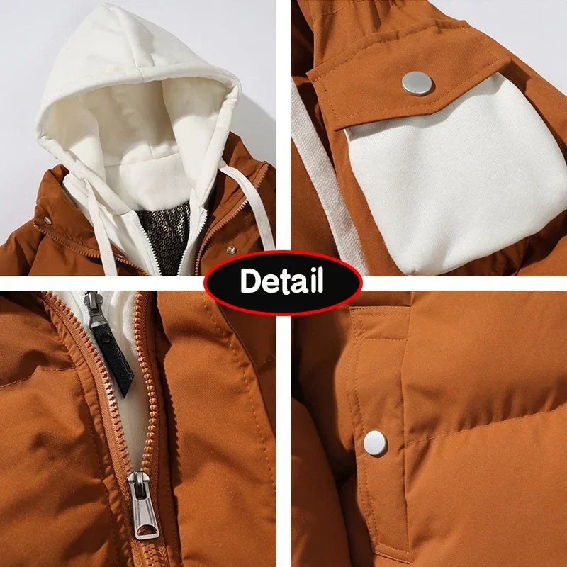 Casual Fashion Style Parkas Jacket Coat