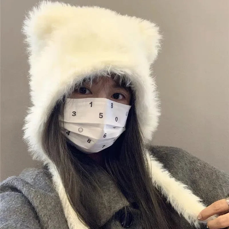 Fluffy Ear Beanie
