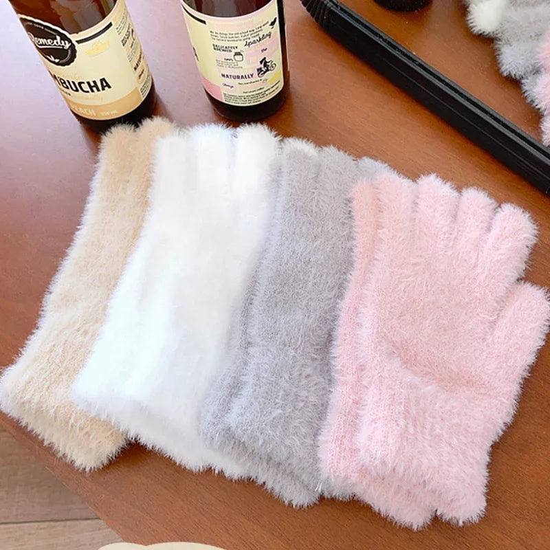 Fluffy Winter Gloves