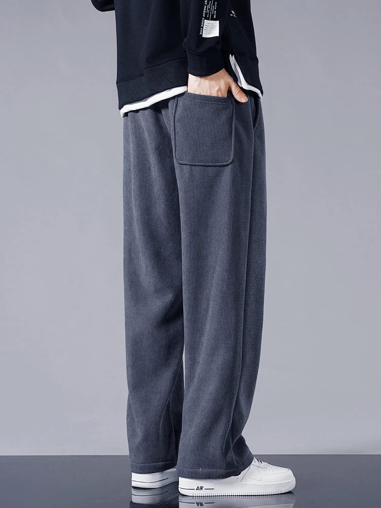 Corduroy Wide-Leg Pants