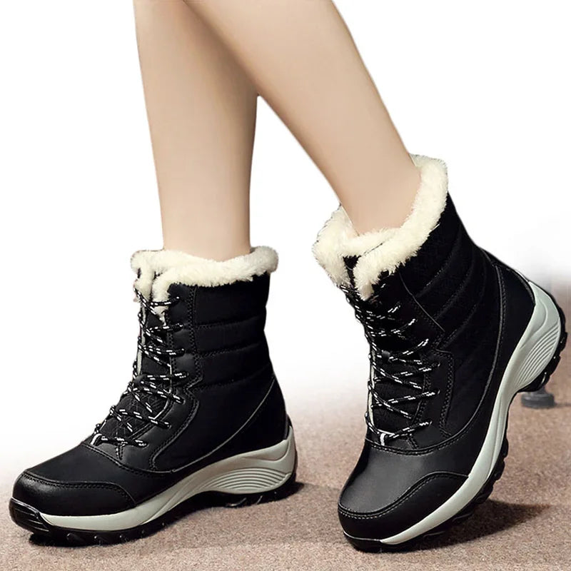 Women’s Waterproof Fur-Lined Winter Boots