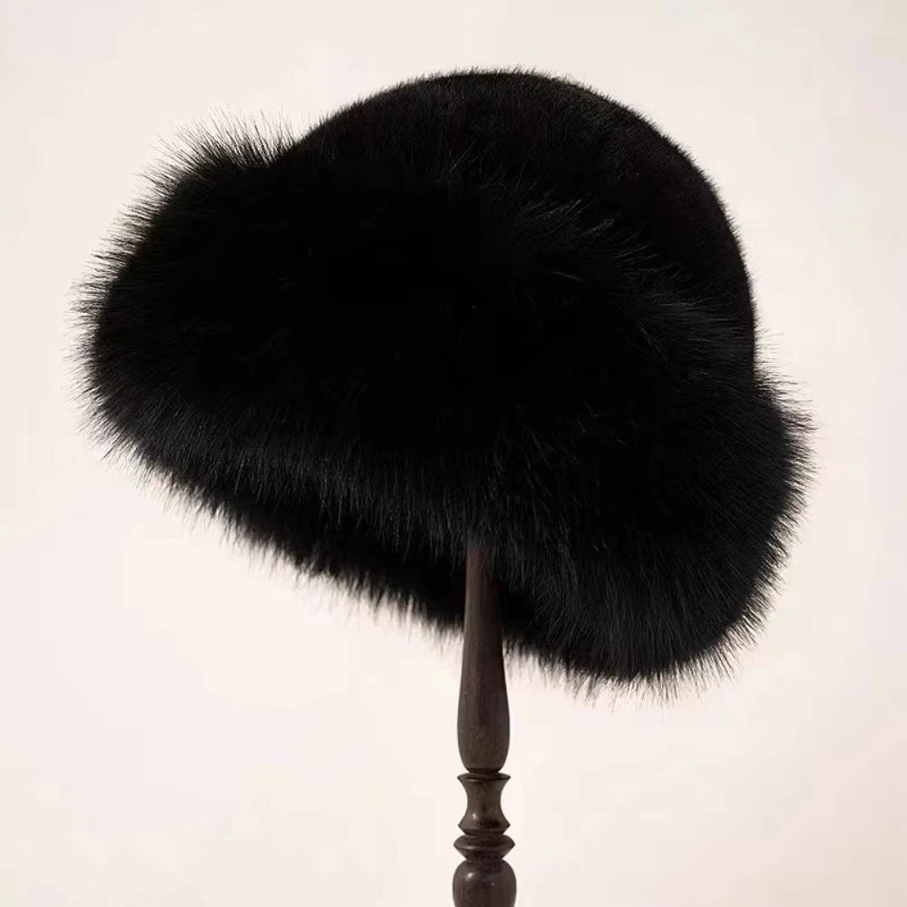 Faux Fur Winter Bucket Hat